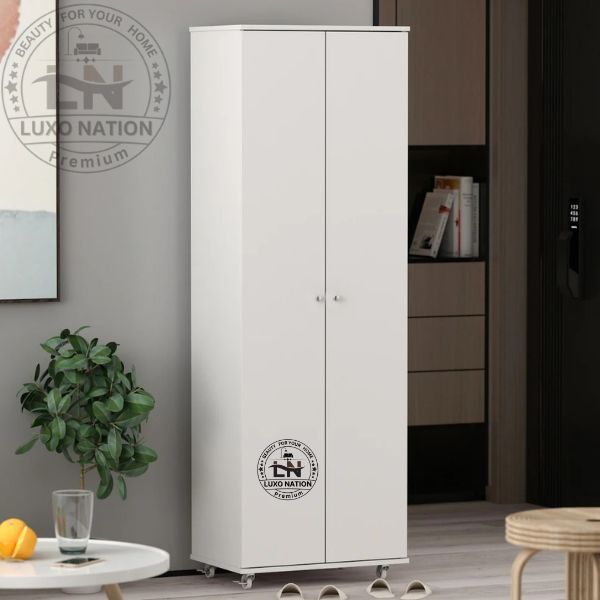 Tall 8-Tier Rolling Shoe Cabinet – Smart Entryway Storage Organizer